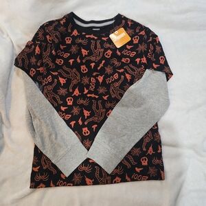 Gymboree Kids Halloween Shirt - Black and Orange